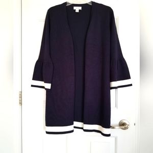 Calvin Klein Navy Open Cardigan